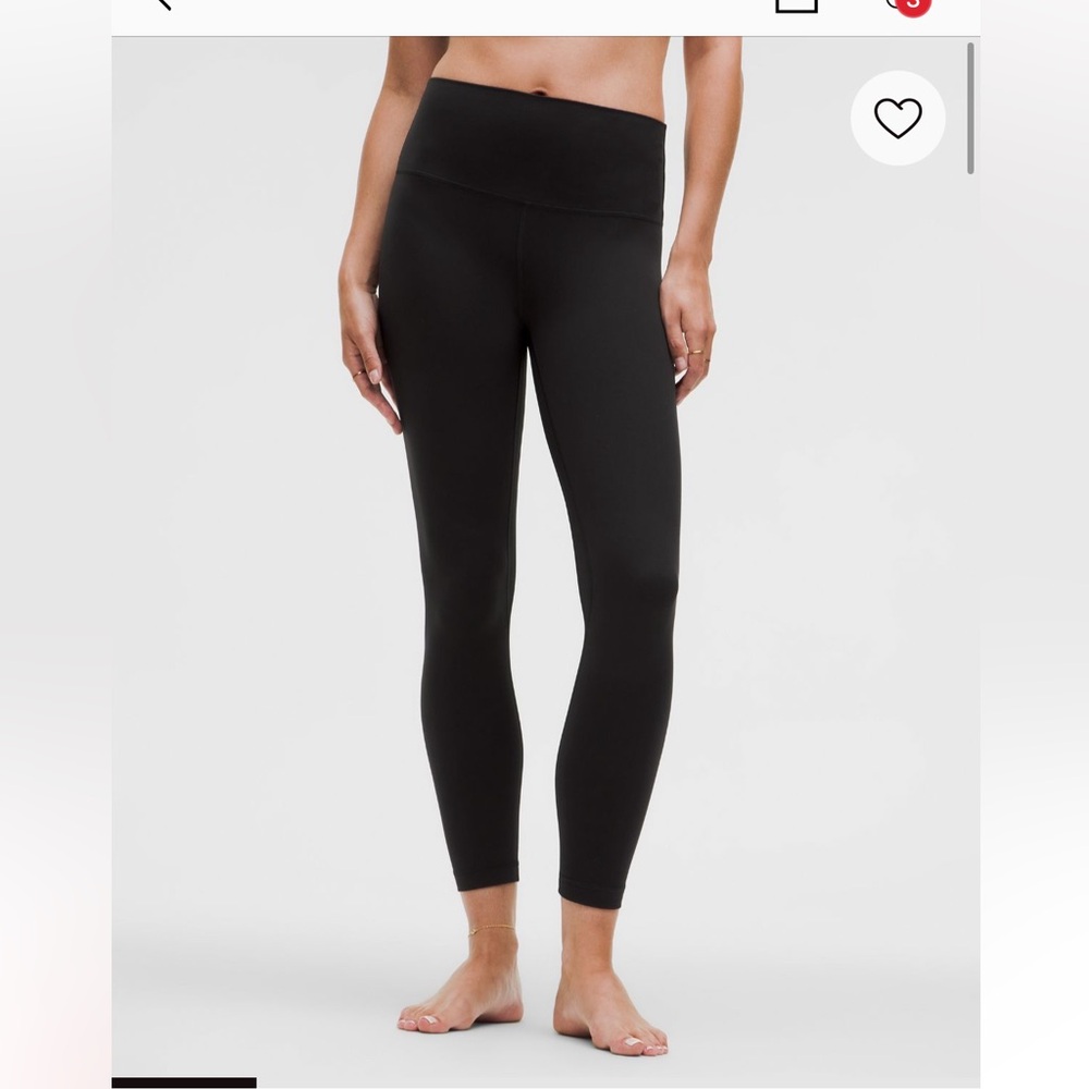 Lululemon align 25 in length size 2 BLACK!